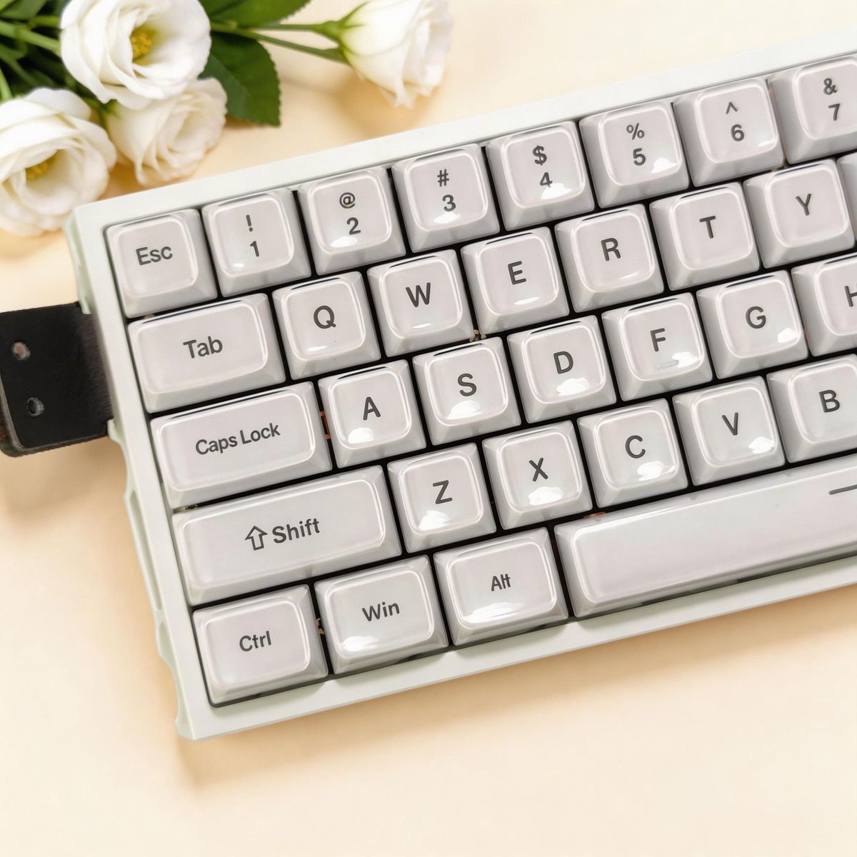 White Jelly MDA Profile PC UV Semi Transparent 120+ Keys Keycaps Set