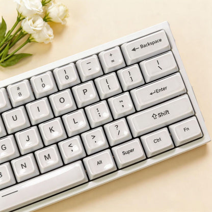 White Jelly MDA Profile PC UV Semi Transparent 120+ Keys Keycaps Set