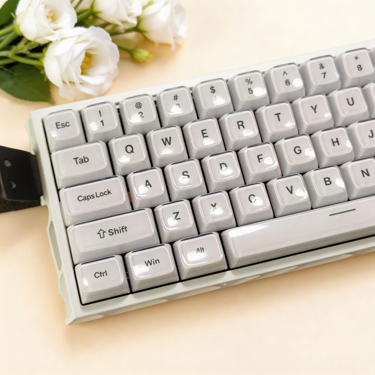 White Jelly MDA Profile PC UV Semi Transparent 120+ Keys Keycaps Set
