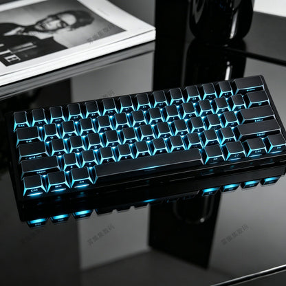 Black Outline Side Engraved Cherry Profile PBT Keycaps Set