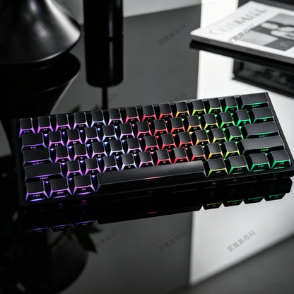 Black Outline Side Engraved Cherry Profile PBT Keycaps Set