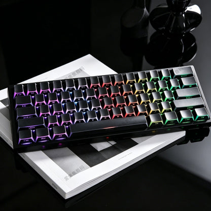 Black Outline Side Engraved Cherry Profile PBT Keycaps Set