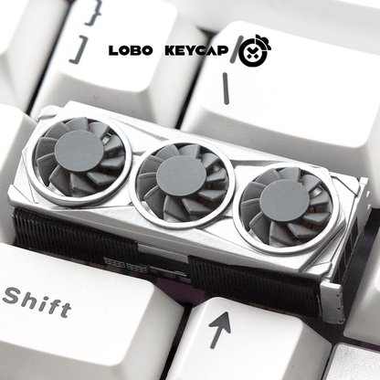 GPU Themed Spinning Fan Resin 2.25U Enter Artisan Keycaps