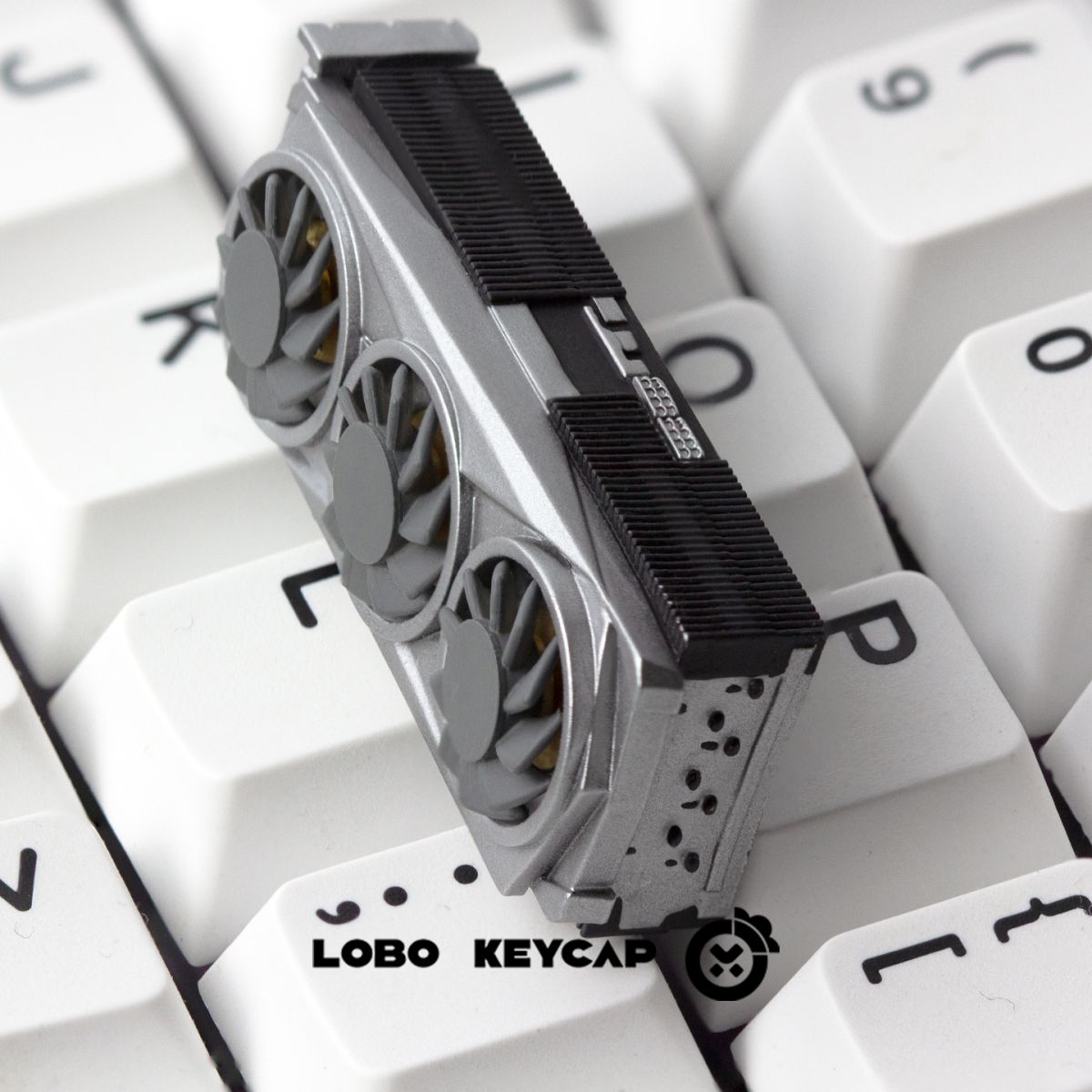 GPU Themed Spinning Fan Resin 2.25U Enter Artisan Keycaps