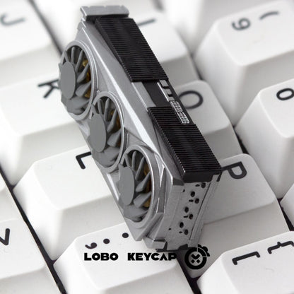 GPU Themed Spinning Fan Resin 2.25U Enter Artisan Keycaps