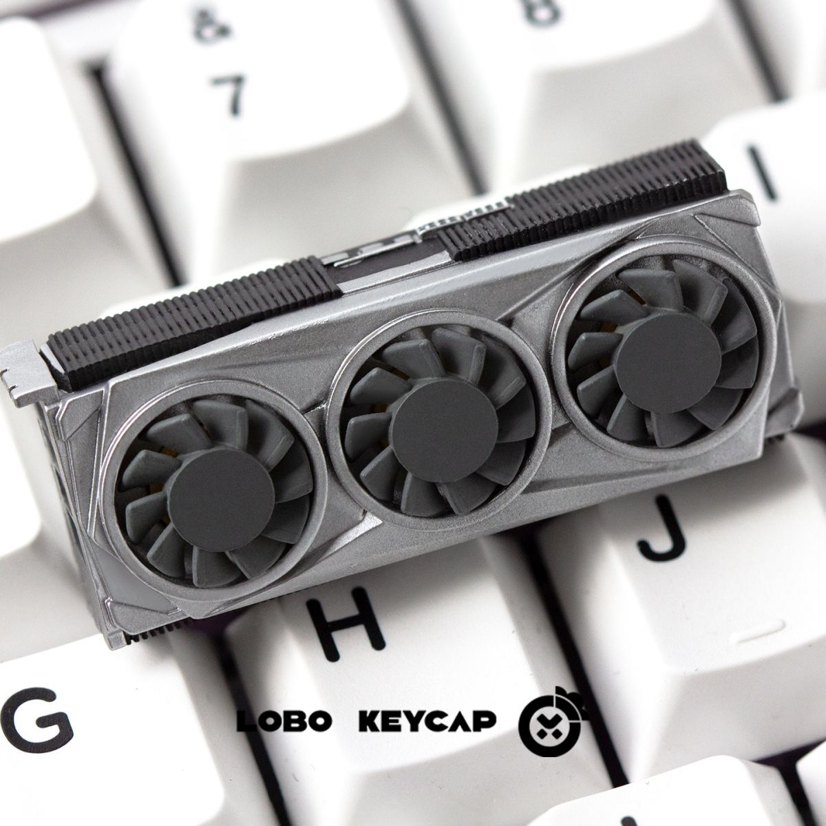 GPU Themed Spinning Fan Resin 2.25U Enter Artisan Keycaps