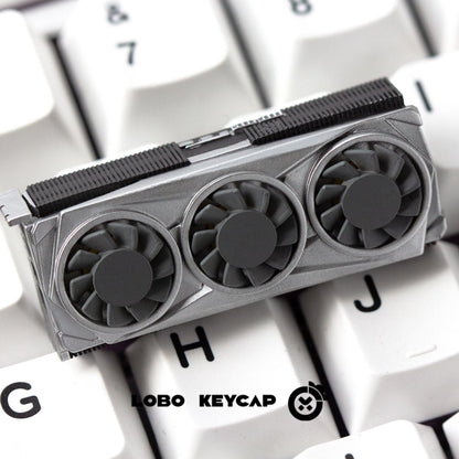 GPU Themed Spinning Fan Resin 2.25U Enter Artisan Keycaps