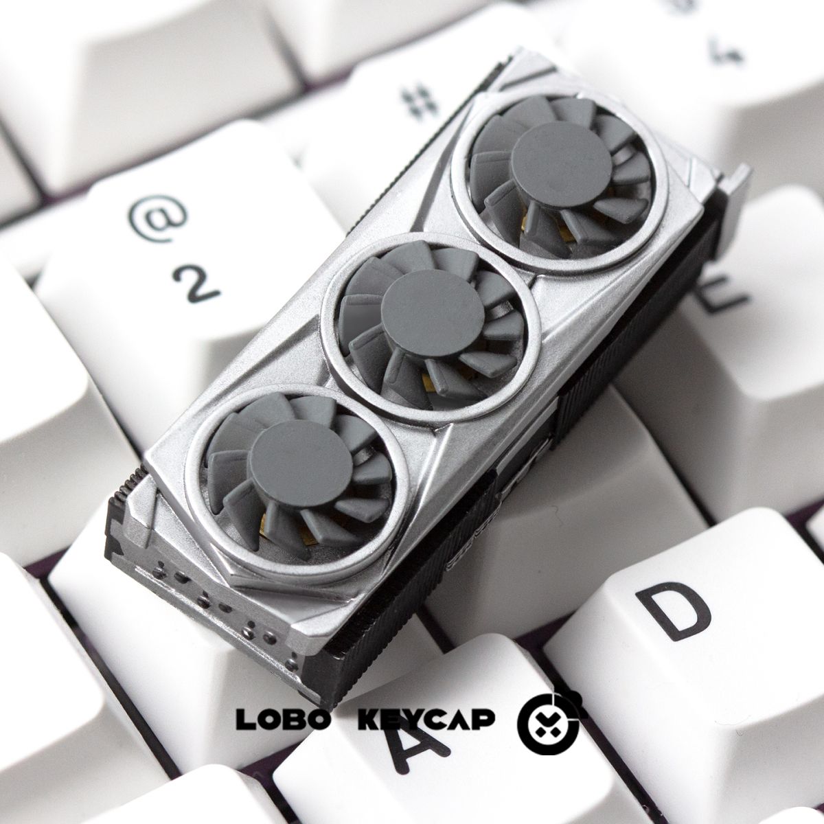 GPU Themed Spinning Fan Resin 2.25U Enter Artisan Keycaps