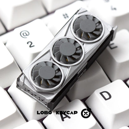 GPU Themed Spinning Fan Resin 2.25U Enter Artisan Keycaps