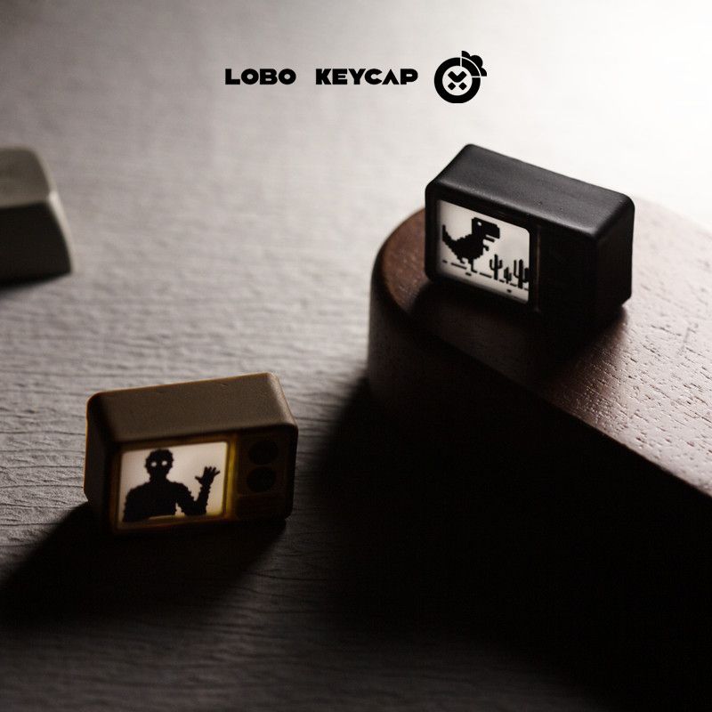 Offline Dino Resin 1.5U Tab Shine-Through Artisan Keycap