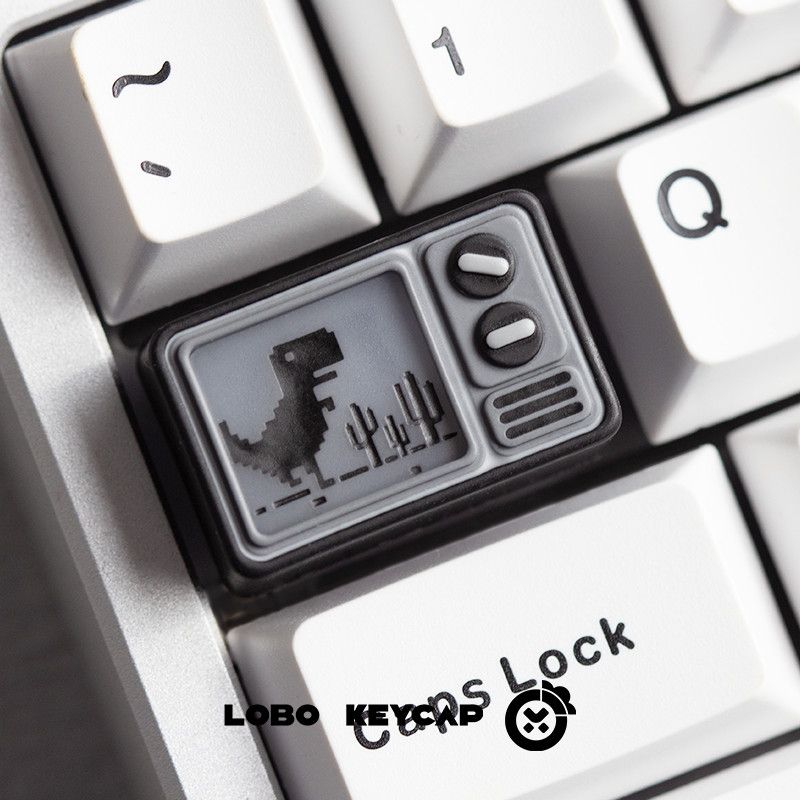 Offline Dino Resin 1.5U Tab Shine-Through Artisan Keycap