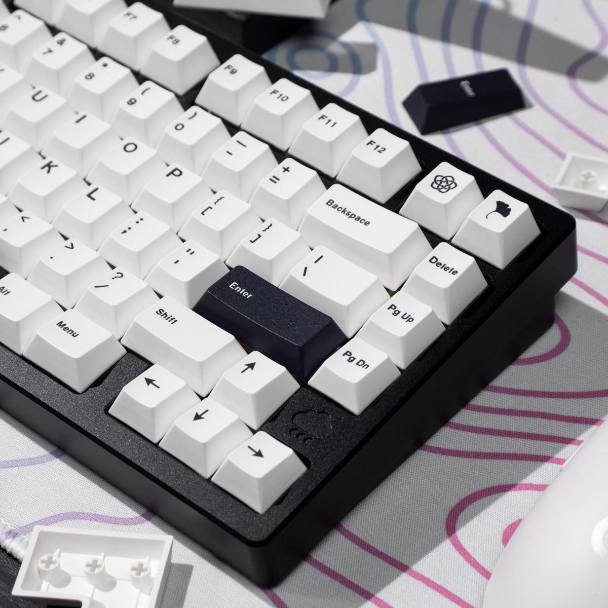 Clean BOW Cherry Profile PBT 120+ Keys Keycaps Set