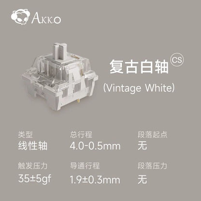 Akko CS Vintage White 3pin Linear Switch