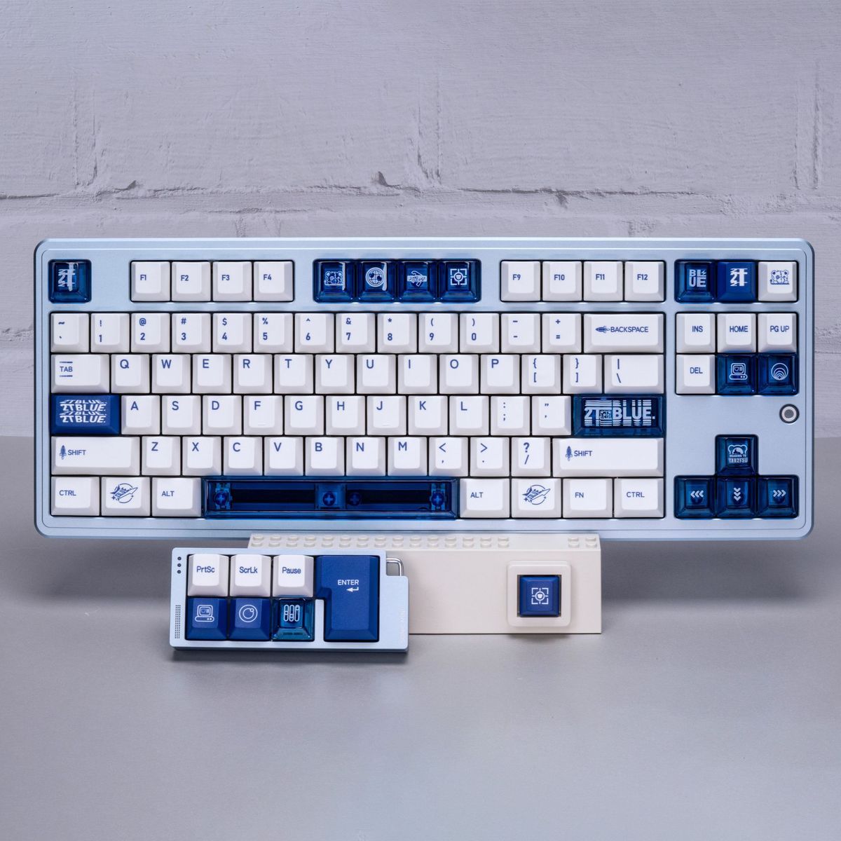 2T Blue Cherry Profile PBT PC 120+ Keys Keycaps Set