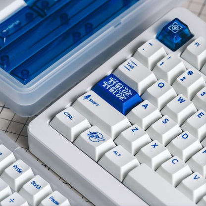 2T Blue Cherry Profile PBT PC 120+ Keys Keycaps Set
