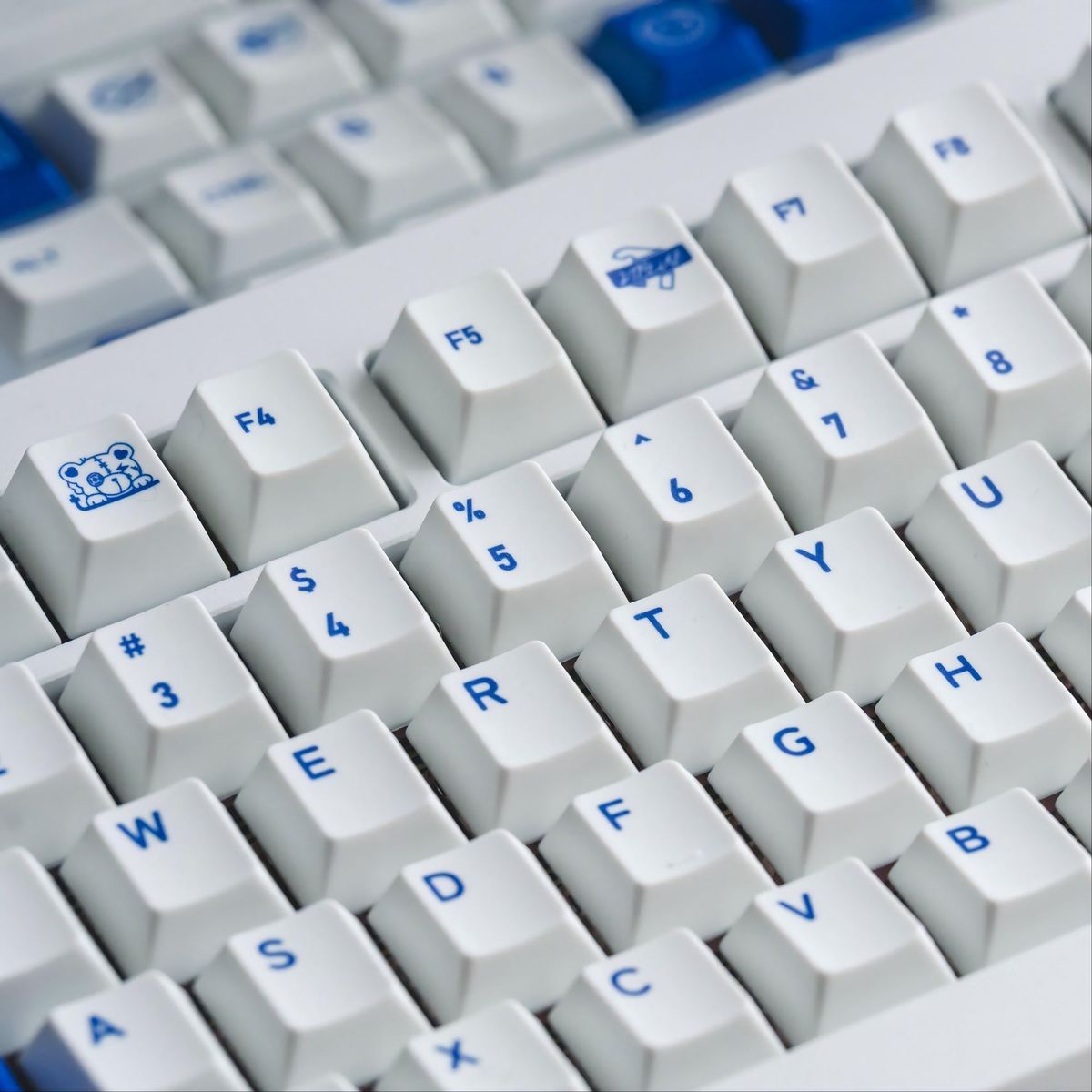 2T Blue Cherry Profile PBT PC 120+ Keys Keycaps Set