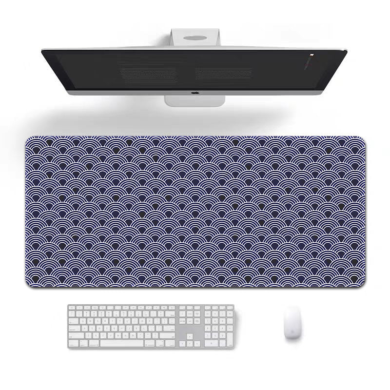 Blue Ripple 4mm Thick Anti Skid Deskpad 900*400*4mm