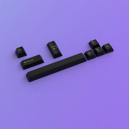 Black Cherry PBT Keycaps Set with Spacebar Arrows - Set of 8 Keys