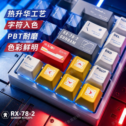 Gundam Cherry Profile 120+ Keys PBT Keycaps Set