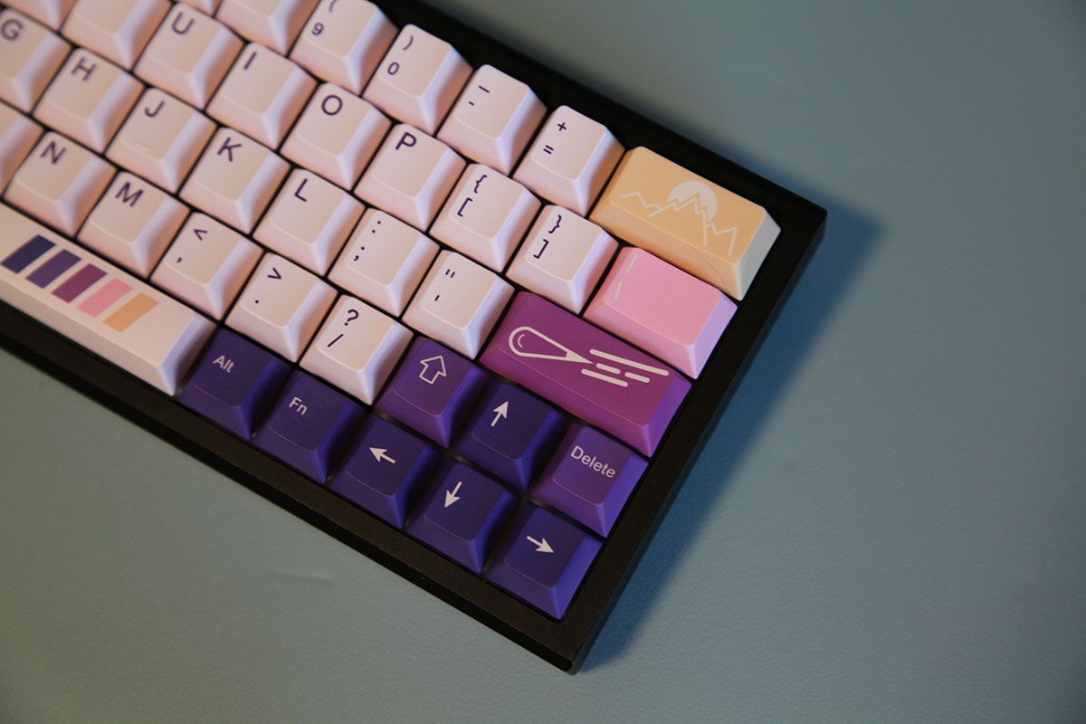 Twilight Cherry Profile PBT 120+ Keys Keycaps Set