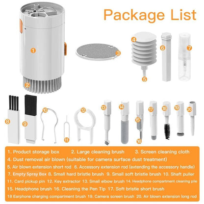 20-in-1 cleaning kit package list