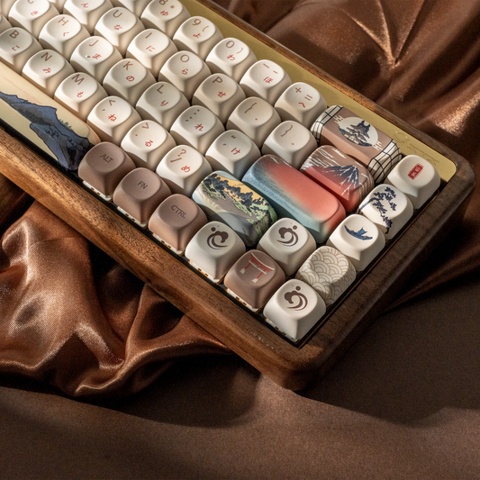 Mount Fuji MOA Profile PBT 110+ Keys Keycaps Set