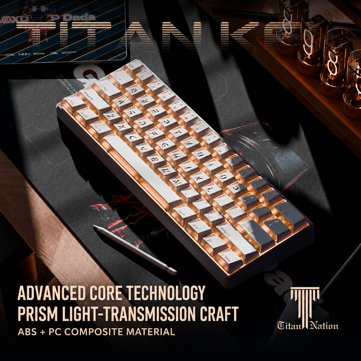 Titan Nation x XVX x GXD PRISM Refraction Cherry Profile Keycaps
