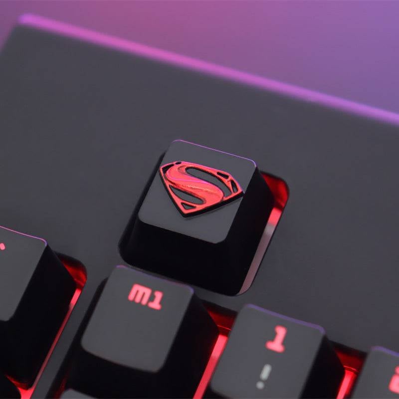 Zinc-plated Aluminum Artisan R4 Keycaps - Superman – FancyKeebs
