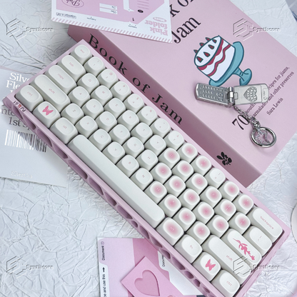 Blush MOA Keys Keycaps