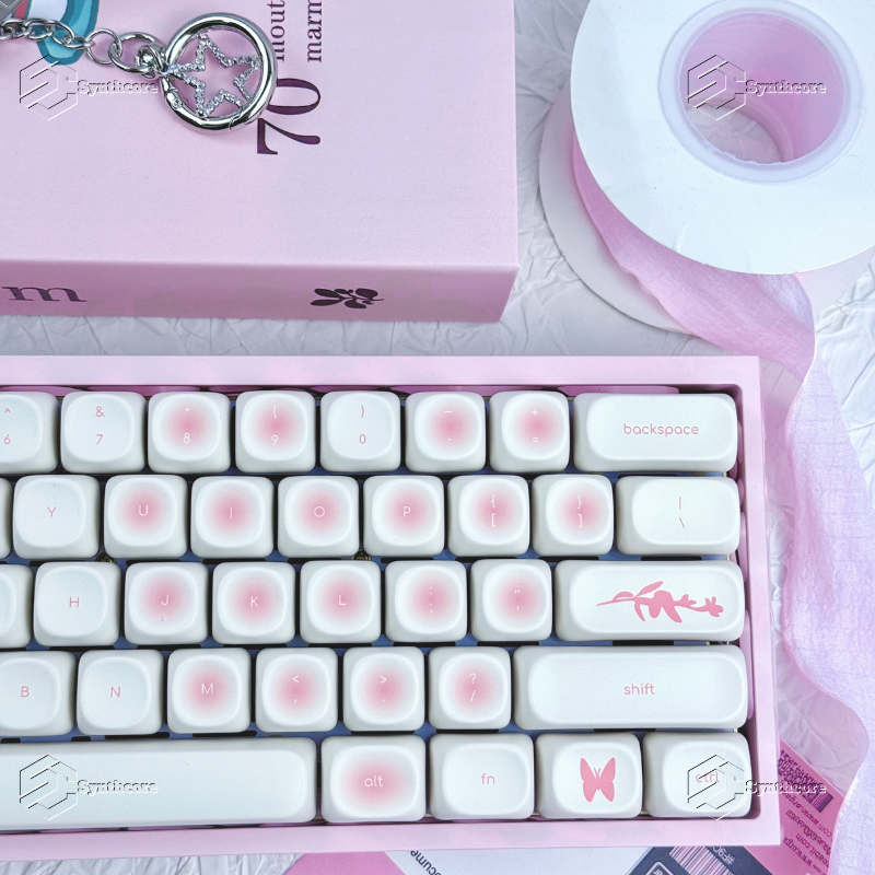 Blush MOA Keys Keycaps Set