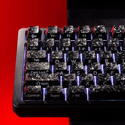 Carbon Fiber Keycaps Set FancyKeebs