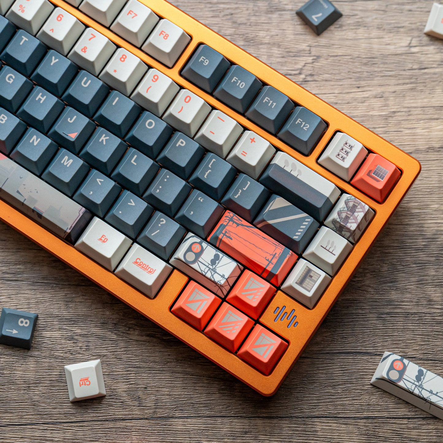 Cityscape Cherry Profile PBT Keycaps Set Bangaldesh FancyKeebs