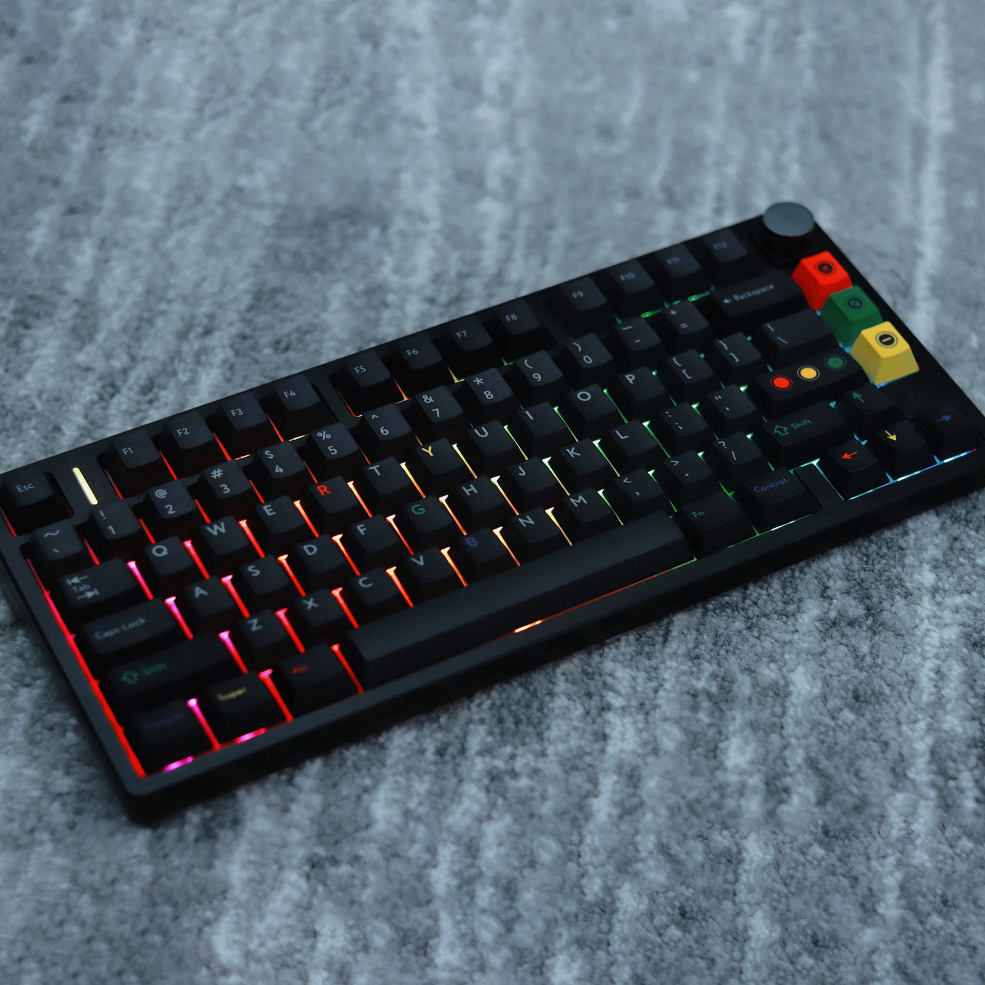 Dark Light Cherry Profile 1.7mm PBT Keycaps Price at FancyKeebs