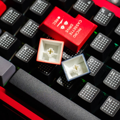 Close shot of HX-20 Cherry Profile PBT 120+ Keys Keycaps