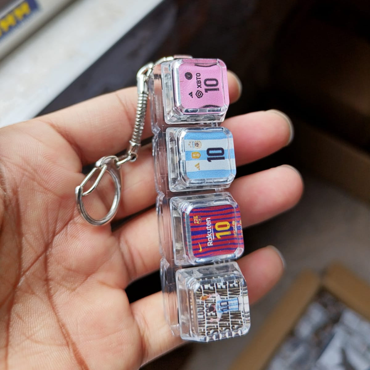 Lionel Messi Keyboard Fidget Keychain Satisfying Clicky Sound Price in Bangladesh
