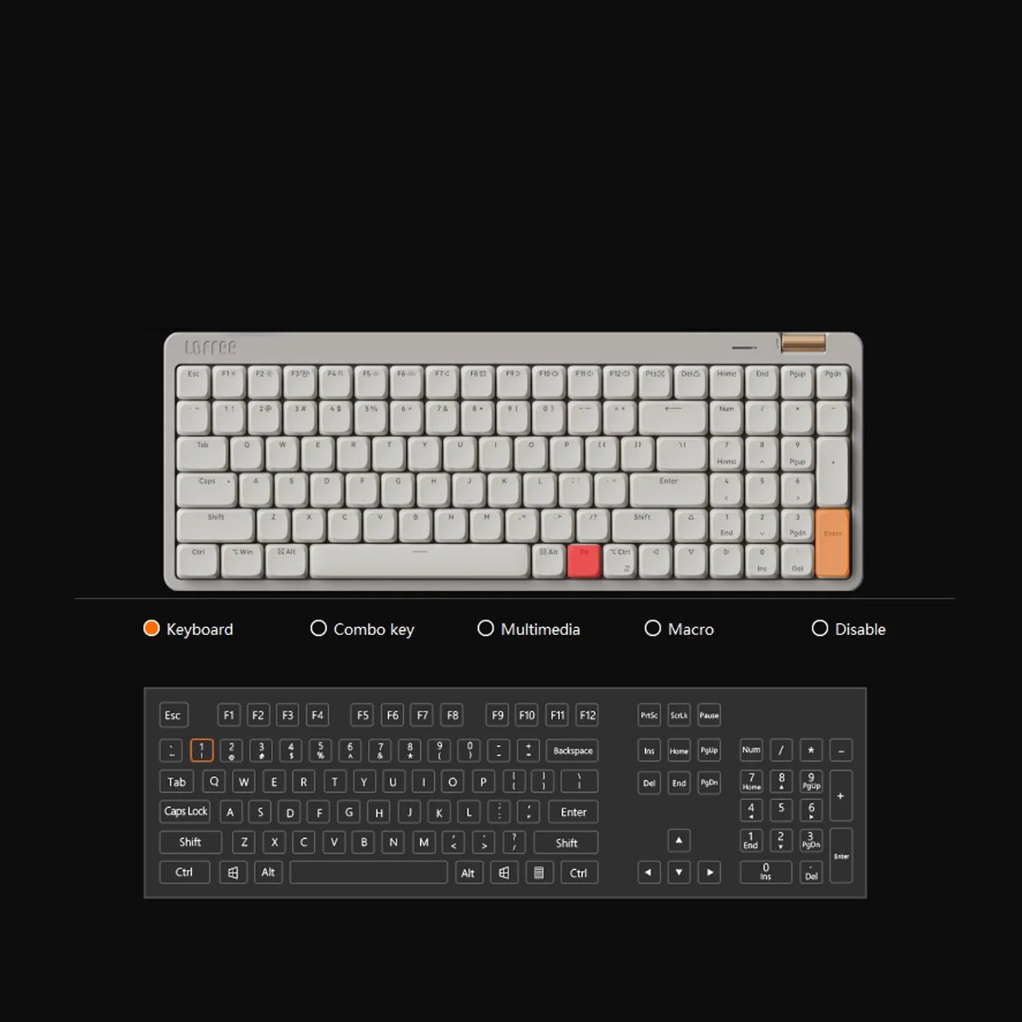 Flow Lite84 Affordable Low-profile Mechanical Keyboard