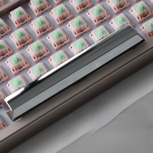 Metal Spacebar Keycaps Silver