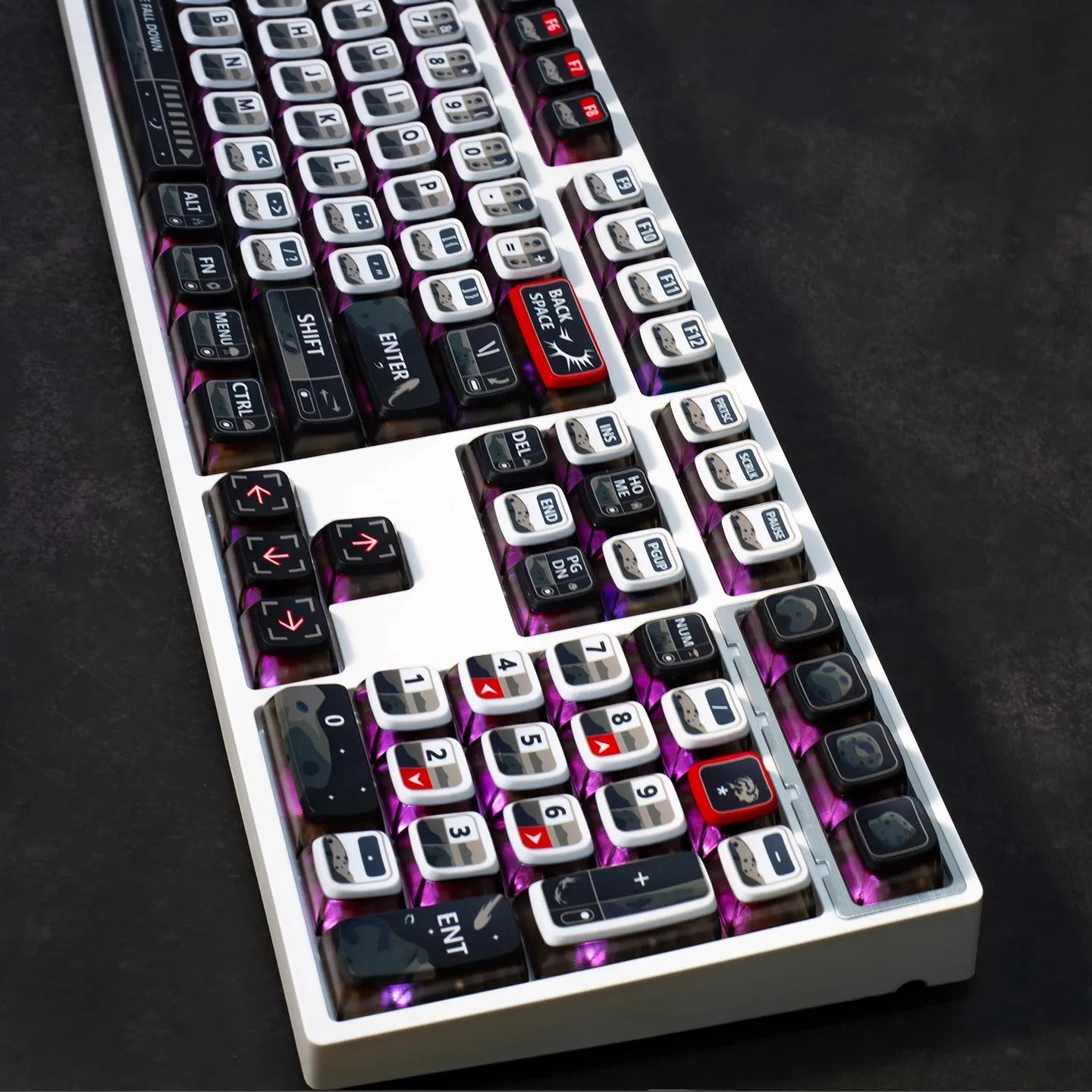 Meteorite Fall PBT SA Profile 125 Keys Pudding Keycaps Set