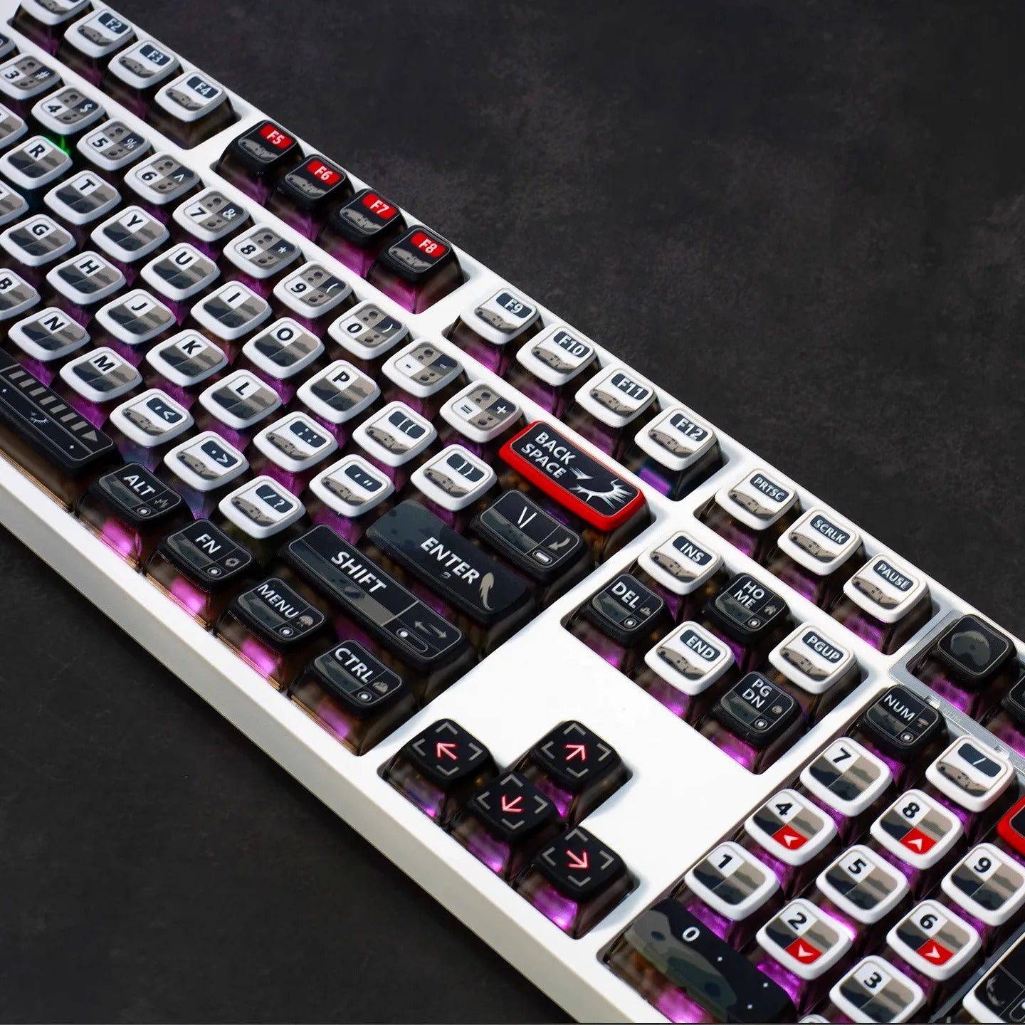 Meteorite Fall PBT SA Profile 125 Keys Pudding Keycaps Set