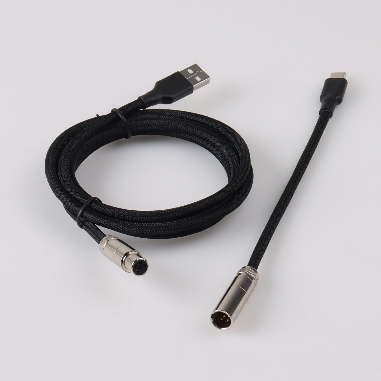 Mini Xlr Aviator Braided Type-C Cable Black in Bangladesh