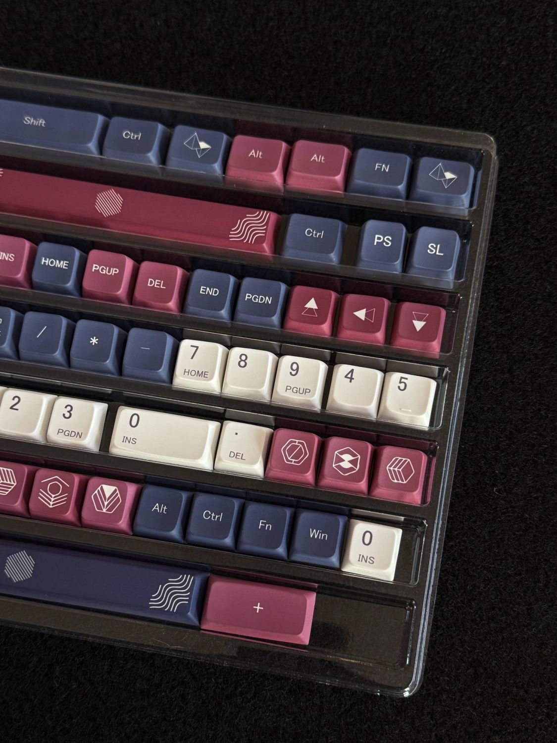 Neon Hex MDA Profile Full Set Keycaps