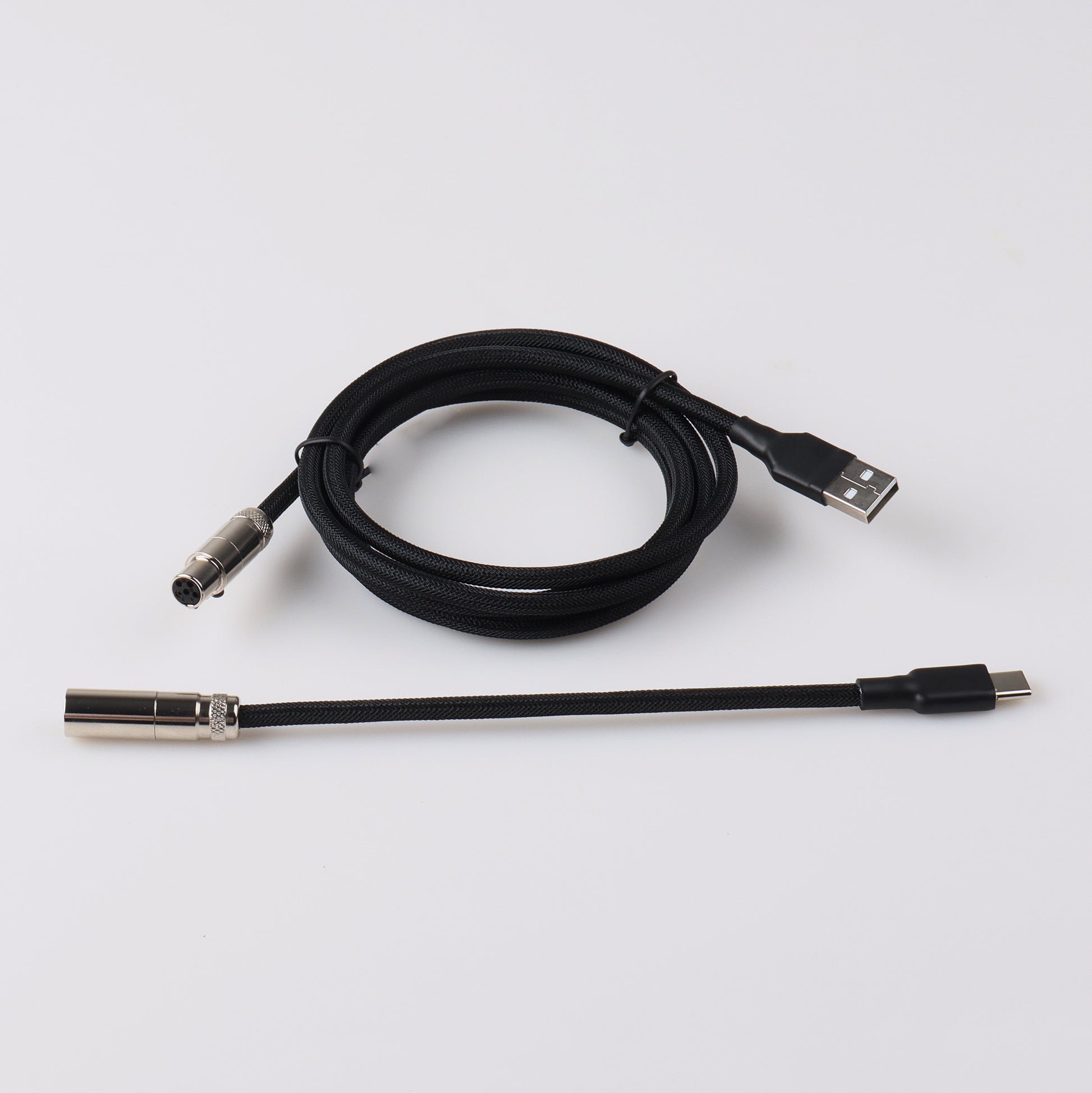 Non Coiled Aviator Cable XLR FancyKeebs