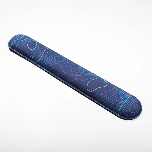 Blue Topographic Memory Foam Wrist Rest