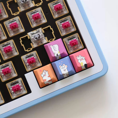 Cat Paws Arrow Keycaps Set