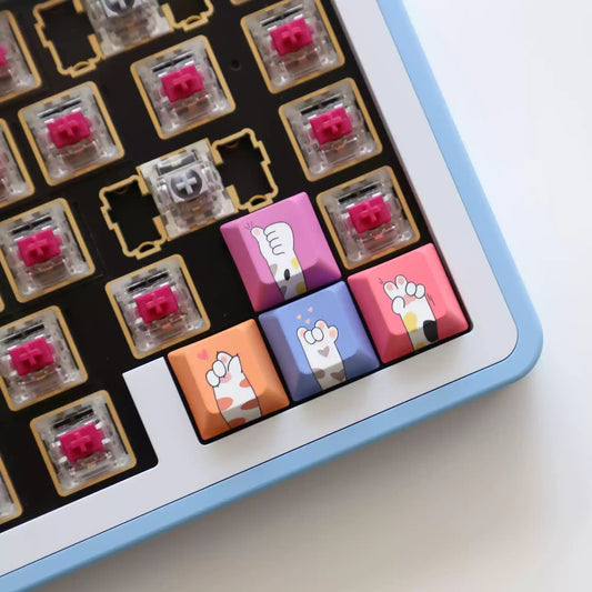 Cat Paws Arrow Keycaps Set