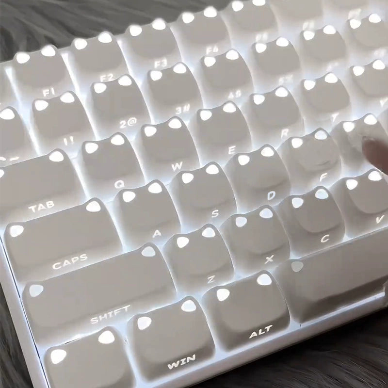 XVX Lumicat MAO Profile Shinethrough Keycaps Set