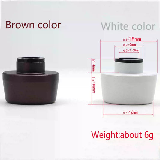 Feker Metal Knob - Inset Round - White