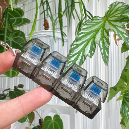 Transparent Switch Tester Fidget Keychain with Switch - 4 Key