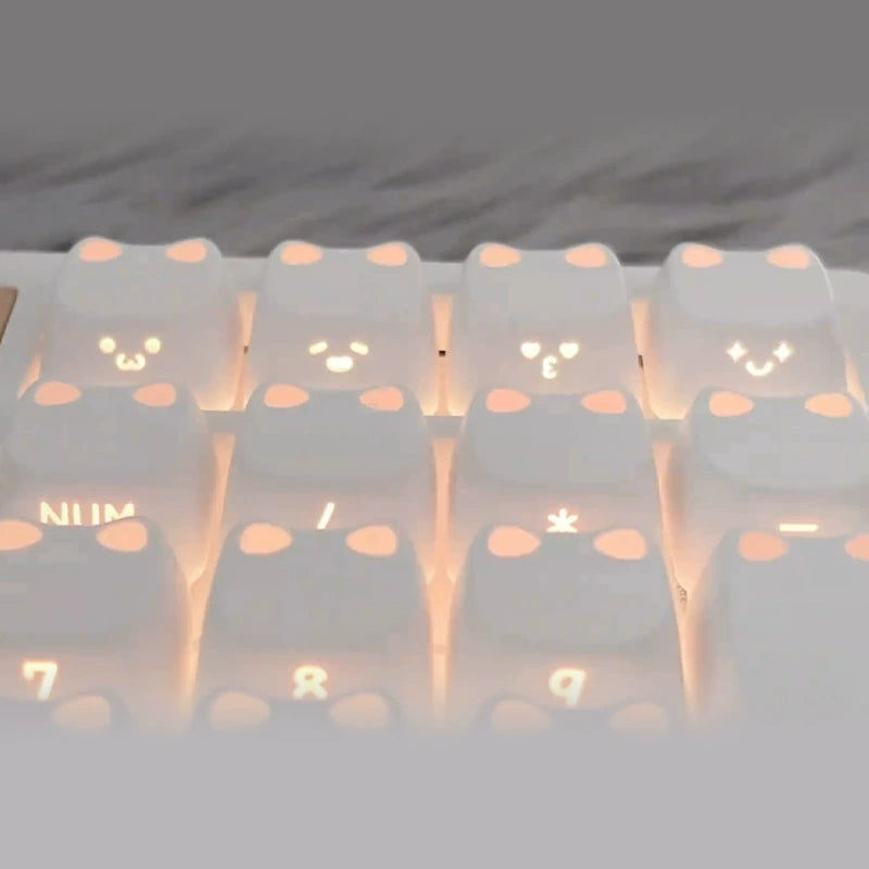 XVX Lumicat MAO Profile Shinethrough Keycaps Set