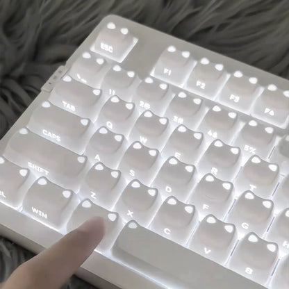 XVX Lumicat MAO Profile Shinethrough Keycaps Set